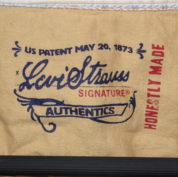 Mens XL button down casual dress shirt Levi's signature striped tan tones - Picture 5 of 7